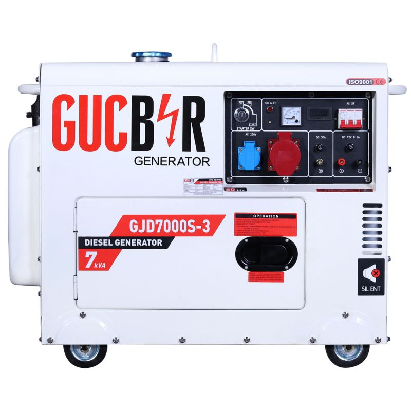 Генератор дизельний GUCBIRG GJD7000S-3 7 кВт трифазний